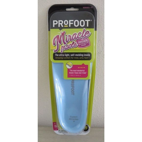 ProFoot #22047 Women's Sz 6-10 Ultra-Light/Self-Molding Miracle Insole - Picture 1 of 5